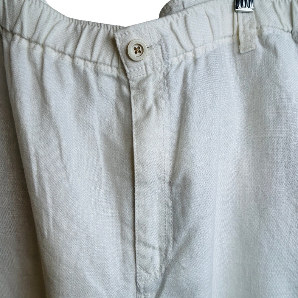 Tommy Bahama Women's 100% Linen Relaxed Off White Slacks Size XXXL - Picture 2 of 11